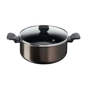 TACHO TEFAL EASY COOK & CLEAN 24CM + TAMPA VIDRO - B5544602